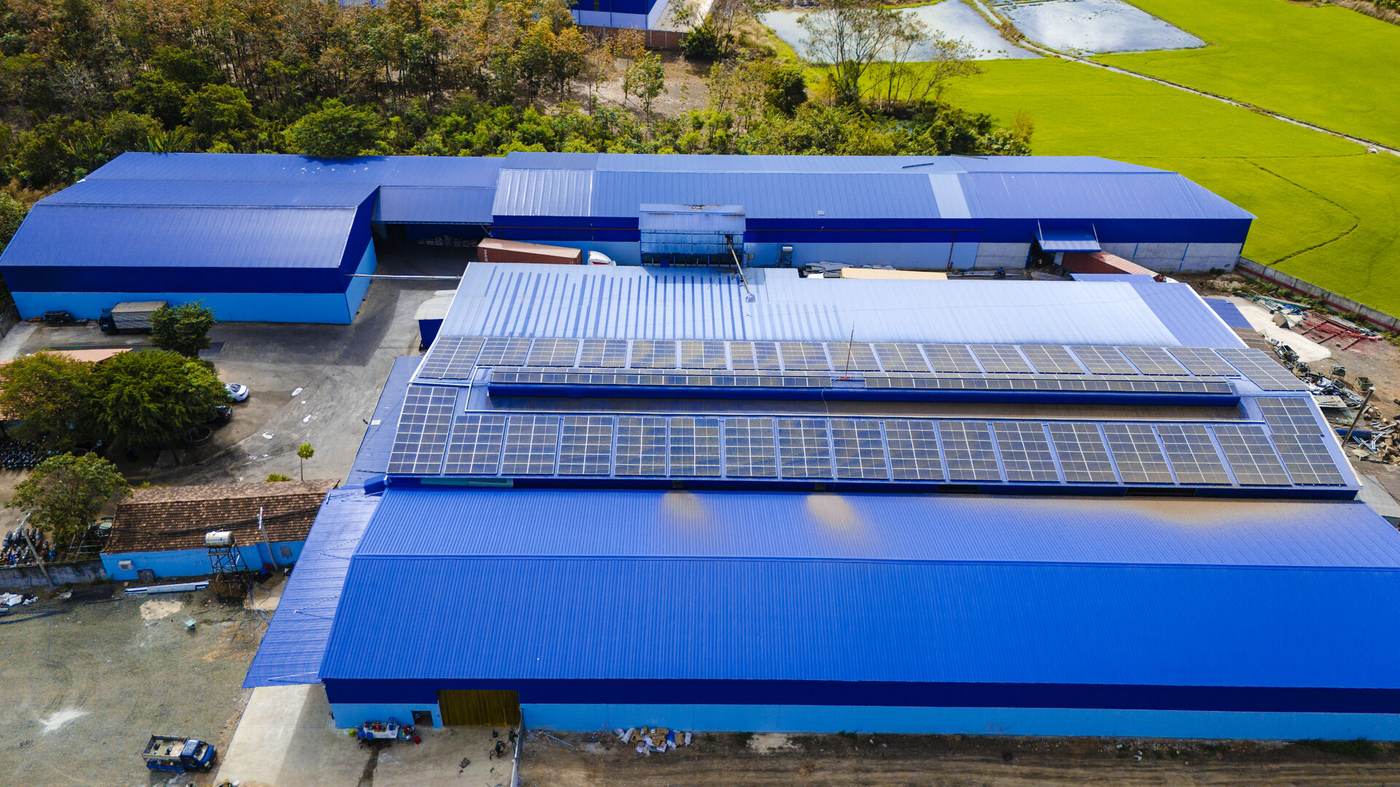 Aerial view of Bình Phước facility
